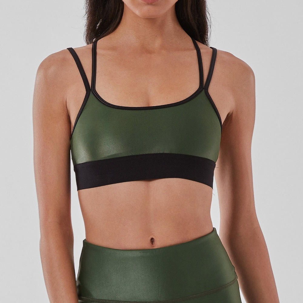 NWT Noli Liquid Jolie Bra Hunter Green